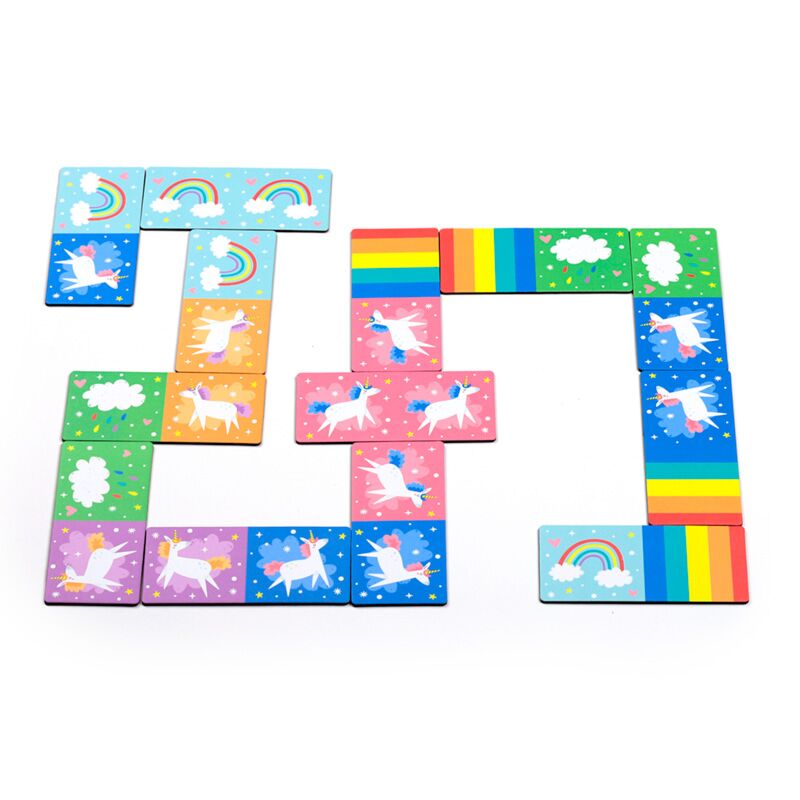 Unicorn magic kinder domino set