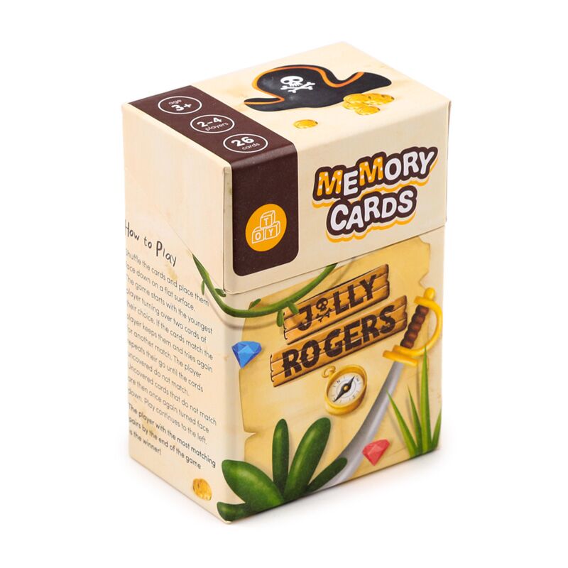 Jolly rogers piraatn kids memory kaartset