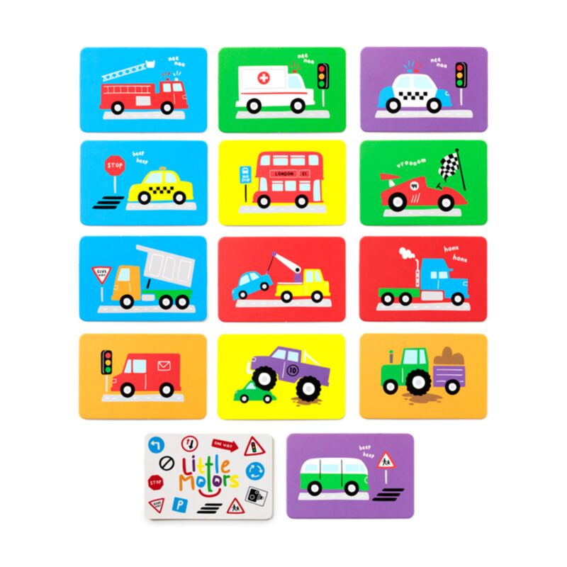 Kleine motors kids memory kaartset