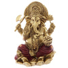 Goud rood ganesh beeld 16cm
