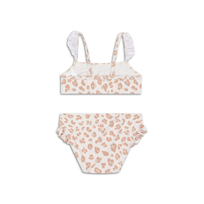 Leopard | beige meisjes uv bikini