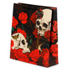 Schedel en rozen rode rozen- cadeautasje xl