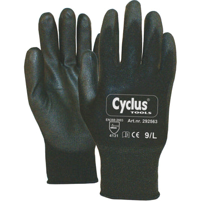 Cycplus Werkhandschoenen Pu-Flex L (9) Zwart
