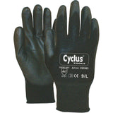 Cycplus Werkhandschoenen Pu-Flex L (9) Zwart - afbeelding 1