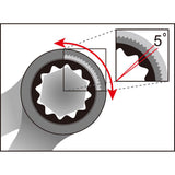Steek- Ring-Ratelsleutel Icetoolz 14Mm - afbeelding 3
