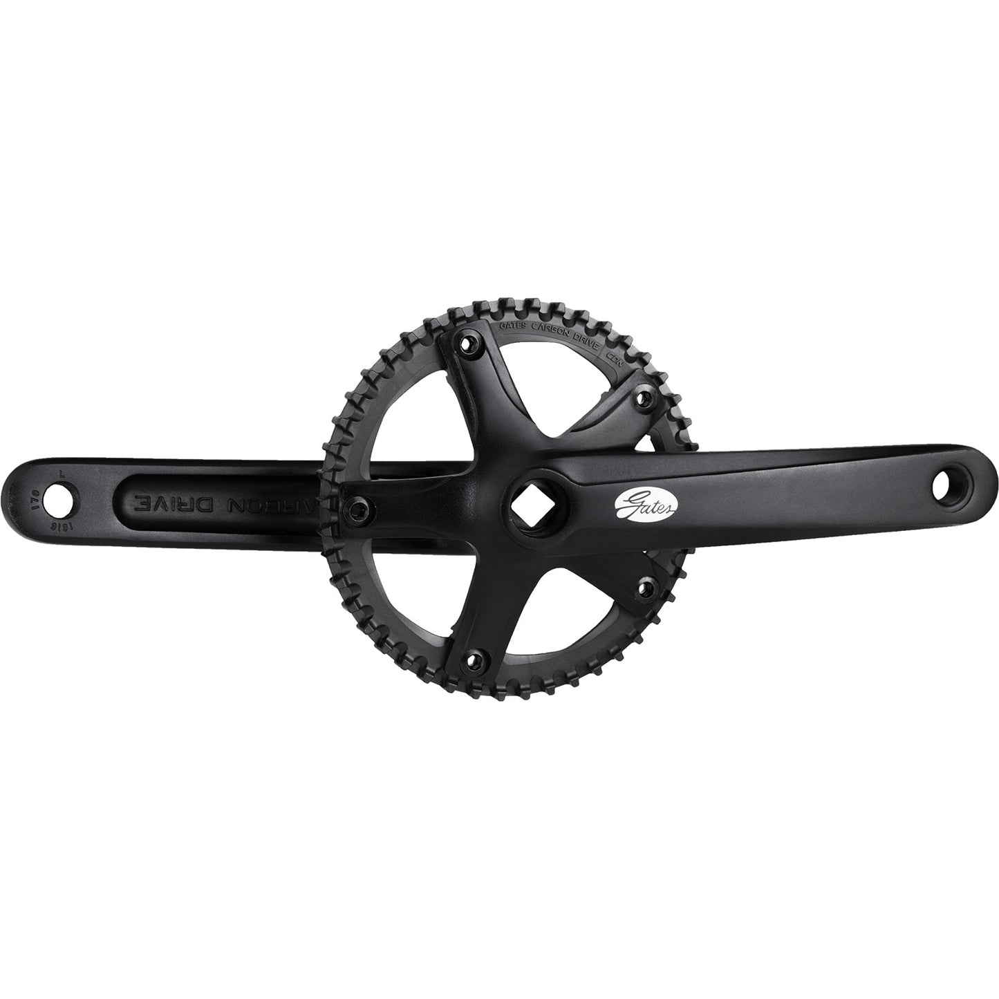 Gates crankstel cdn s150 46t 175mm zonder beschermrand zw.