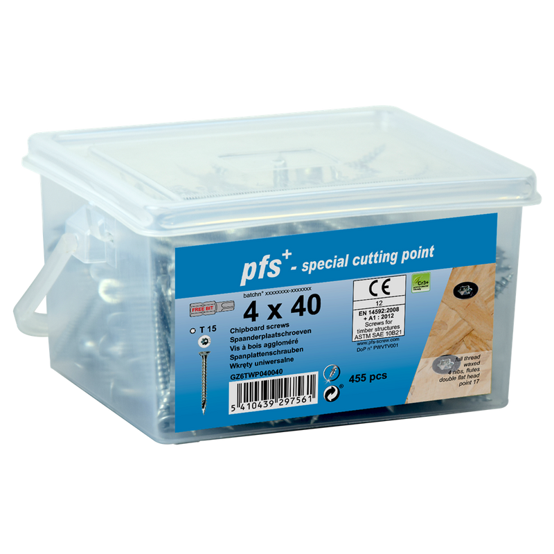 Pgb-europe pgb-fasteners | spaanplaat schroeven pfs tx25 5x70 zn emmer 160 | 160 st - gz6twp050070