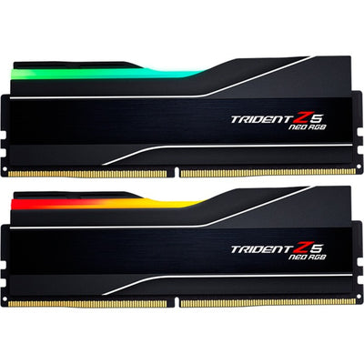 G.skill 32 gb ddr5-6000 (2x 16 gb) kit werkgeheugen (zwart, f5-6000j3038f16gx2-tz5nr, trident z5 neo rgb, expo)