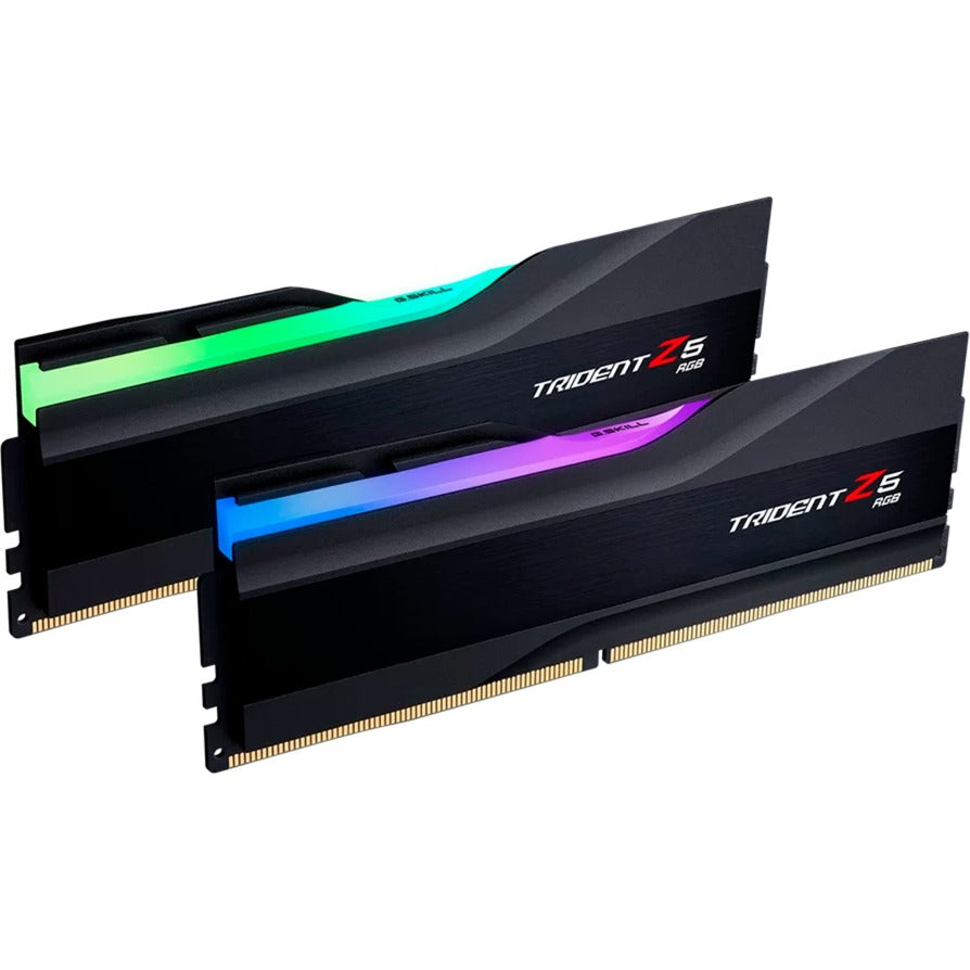 G.skill 64 gb ddr5-6000 kit werkgeheugen (zwart, f5-6000j3636f32gx2-tz5rk, trident z5 rgb, xmp)