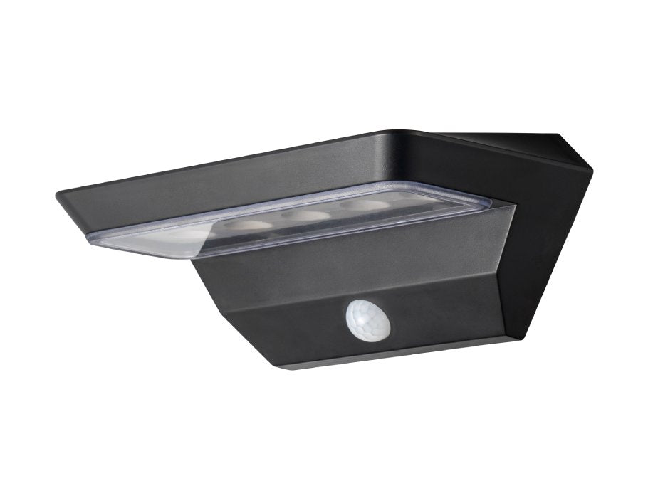 Gizmo solar wandlamp buiten - zwart - zonne-energie