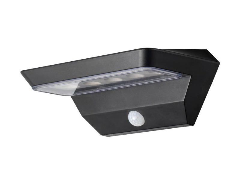 Gizmo solar wandlamp buiten - zwart - zonne-energie