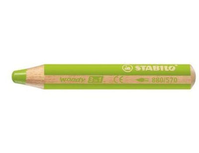 Stabilo woody potlood - 3 in 1 - bladgroen