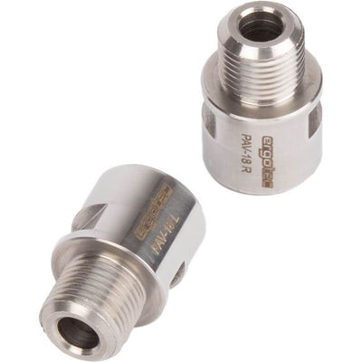 Pedaal asverlenger 9 16 Ergotec - RVS gepolijst
