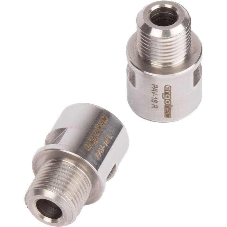 Pedaal asverlenger 9 16 Ergotec - RVS gepolijst