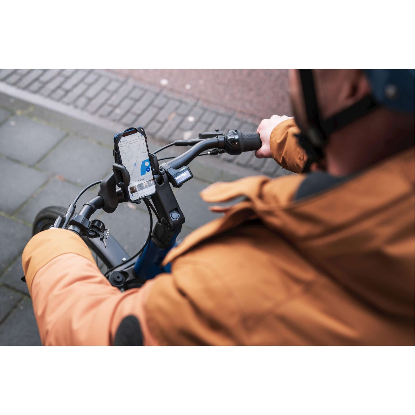 Telefoonhouder Ergotec stuurbuis montage - zwart