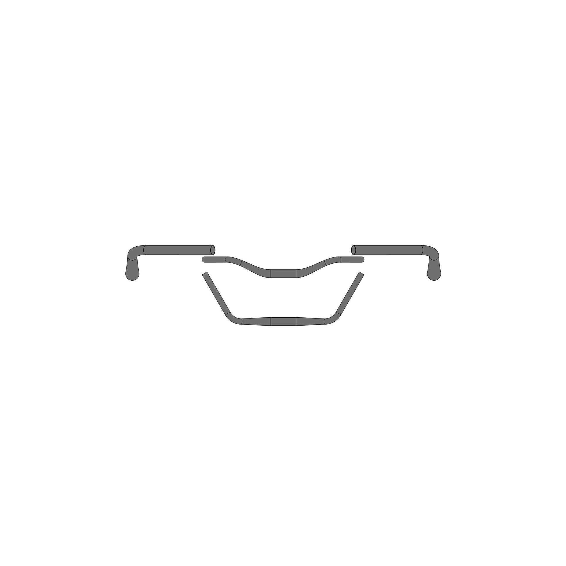 Ergotec stuur moon cruiser ø31,8 x 610 mm - zwart