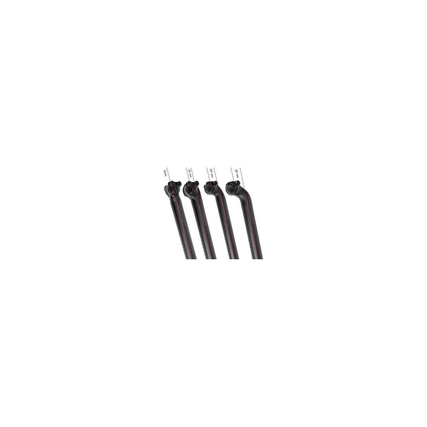 Ergotec zadelpen viper 30� 31,6 x 400 zwart mat