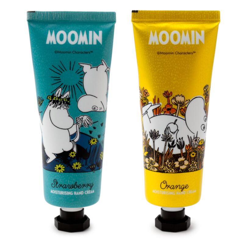 Union moomin hydraterende handcreme 75ml - aardbei en sinaasappel