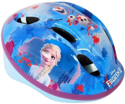 Disney Frozen fiets- skatehelm blauw roze maat 51-55 cm