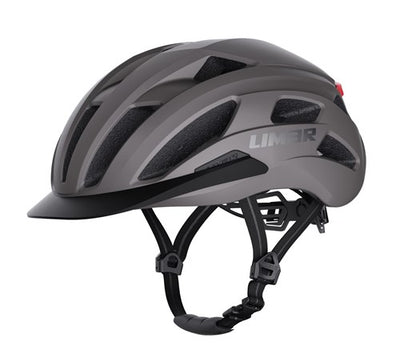 helm Limar Torino m 53-57 mat grijs met led