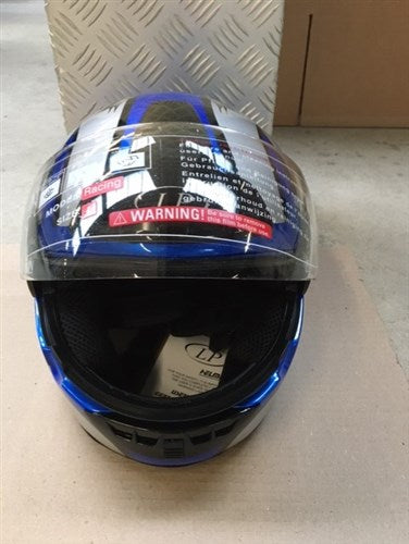 Lp integraalhelm l 59-60cm race blauw zilver