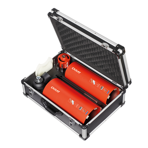 Carat dustec diamantboorset 82 132 162 centreerpen dusthouder koffer