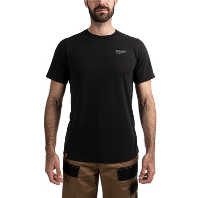 Milwaukee ht ss bl s t-shirt hybrid short sleeve black s - 4932492963
