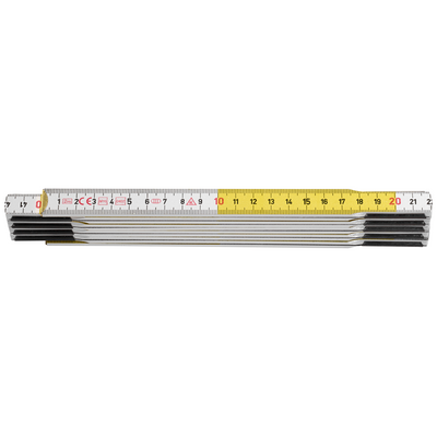 Hultafors duimstok t59 2m wit geel | 10-delig - hu105254