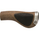 Ergon handvatten gp1-s kurk 130 130 bruin zwart