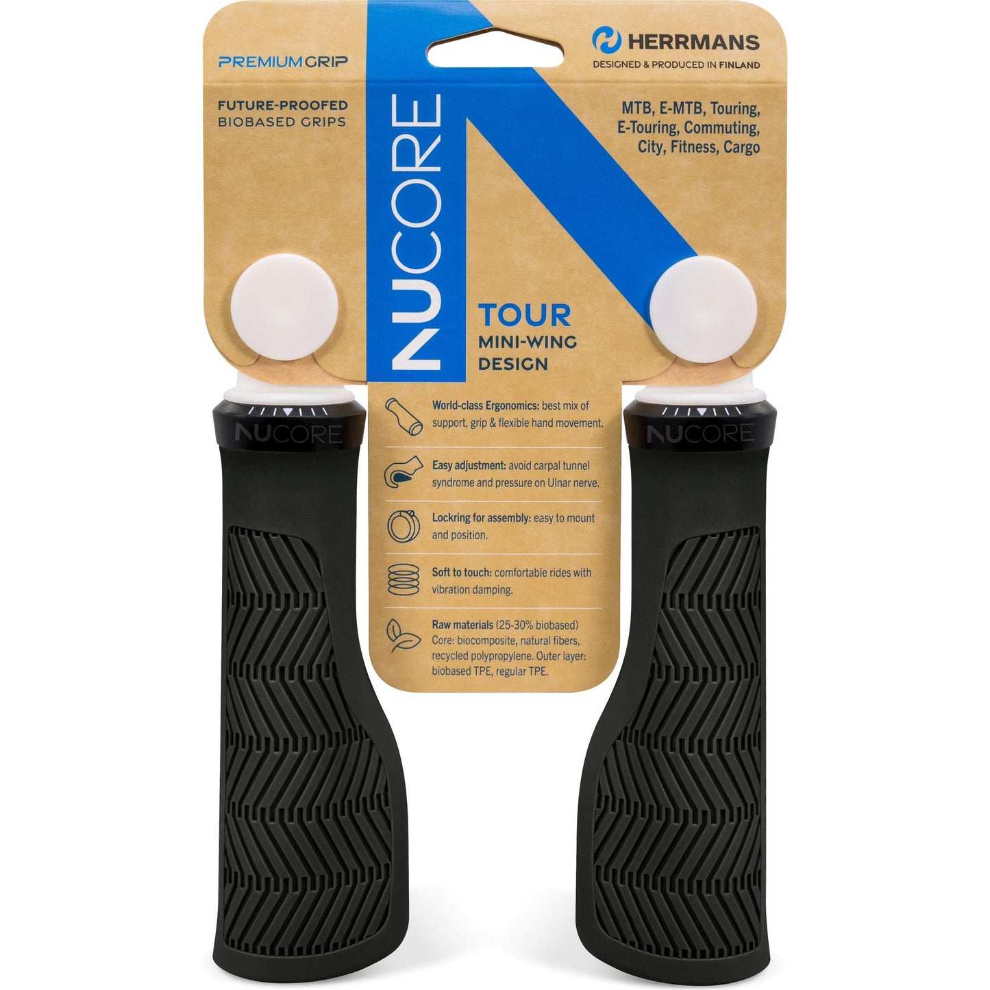 Sturmeyarcher herrmans handvatset nucore tour wave 130 130mm zwart