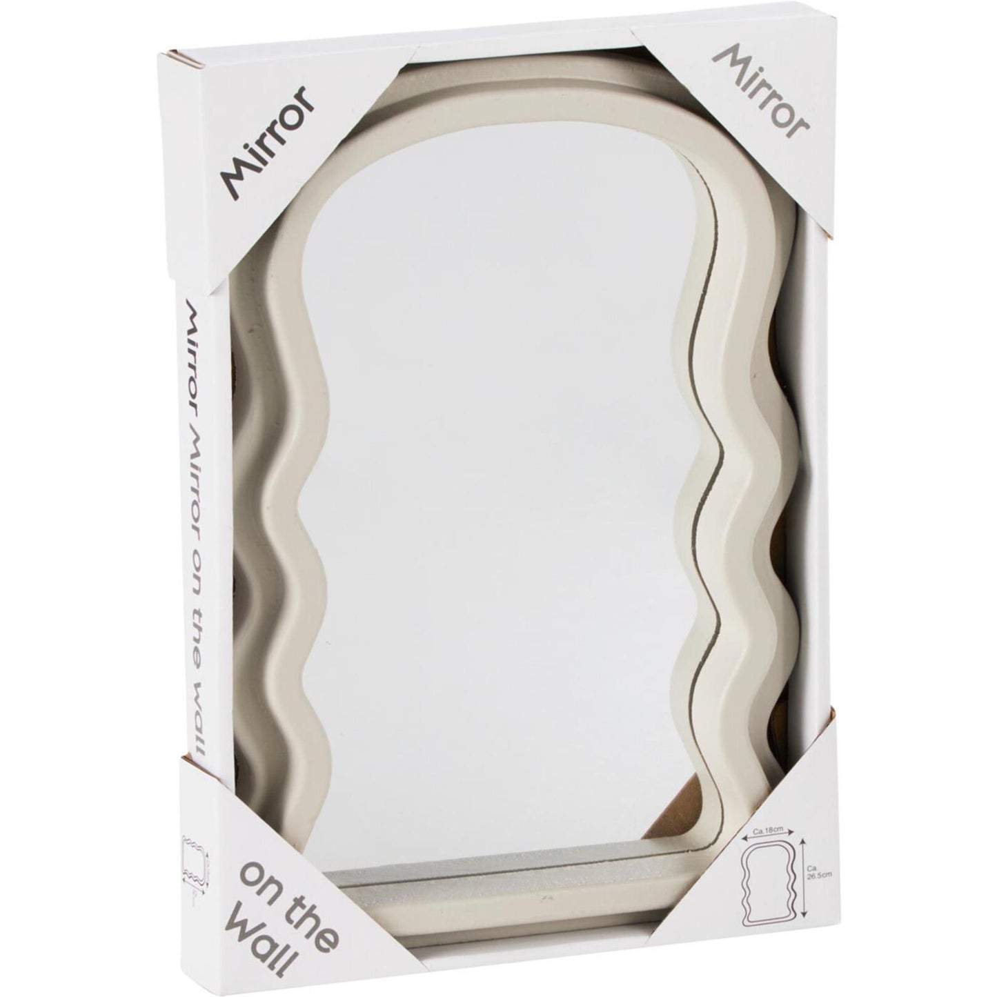Home styling spiegel golvend 18x2x26cm spiegel golvend 18x2x26cm