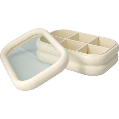 Z1 theedoos hout afgerond 23x15cm