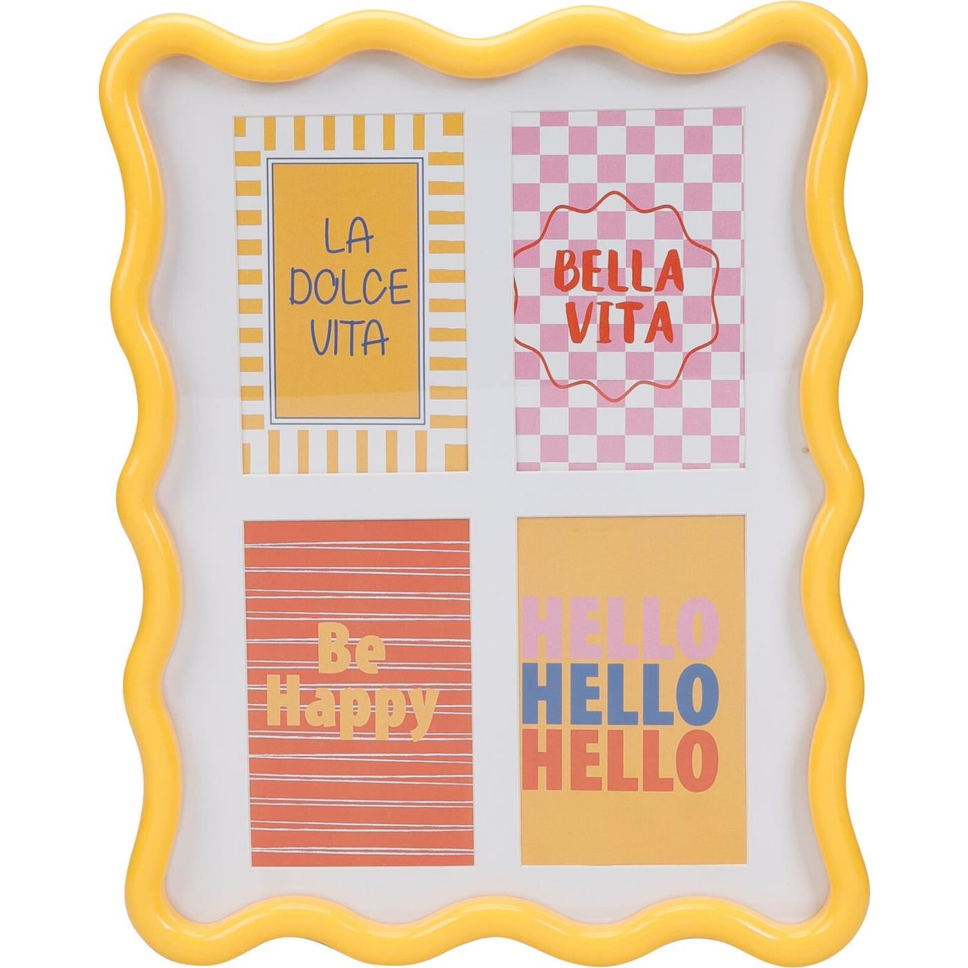 Home styling fotoframe wave 30x38cm bella vita