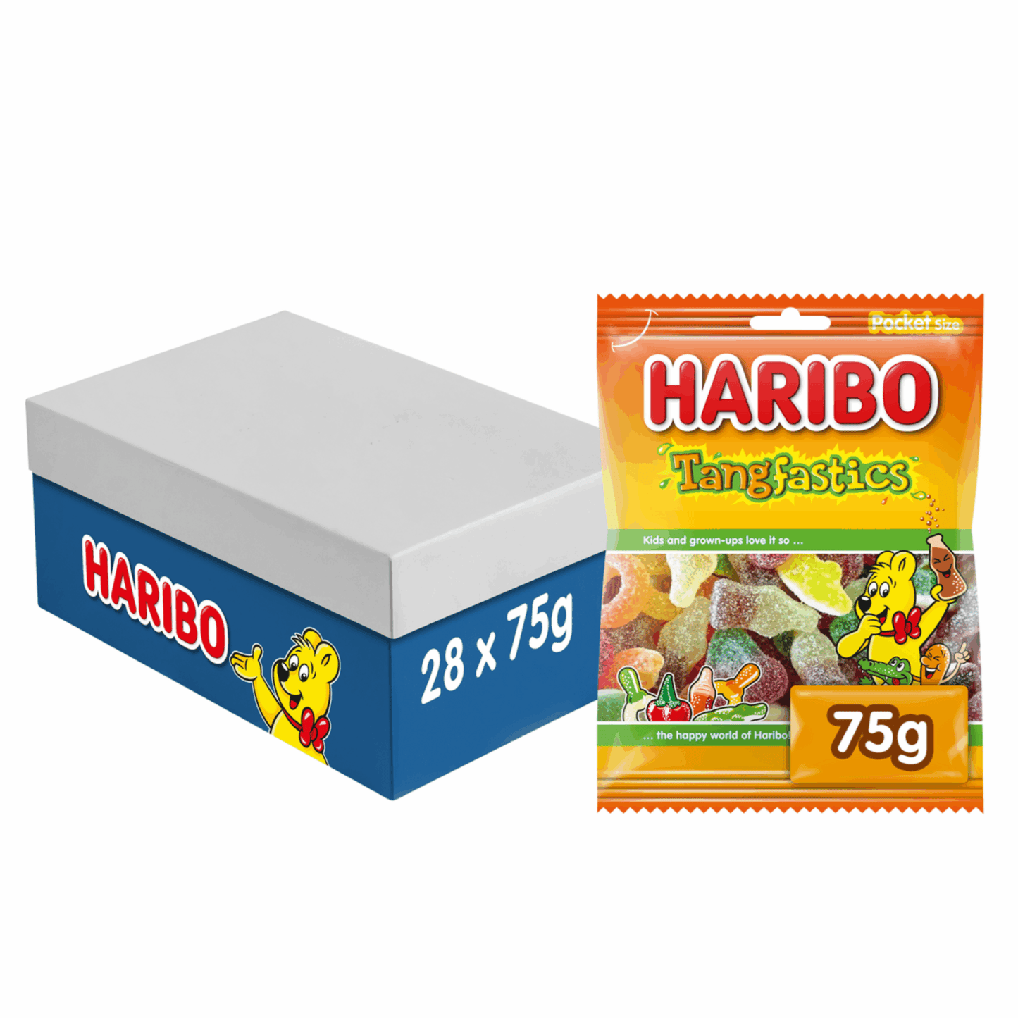 Haribo tangfastics zakje (28x 75gr)