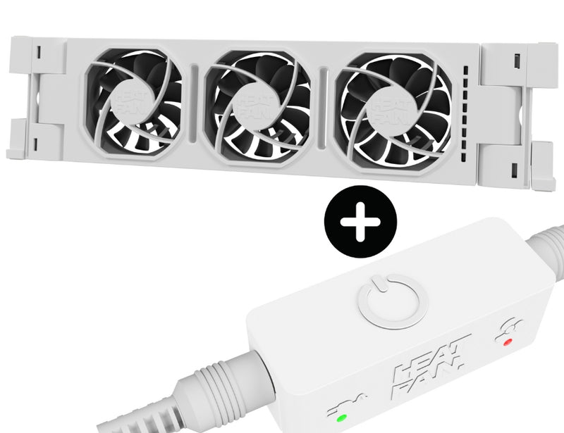 Heatfan 3 - radiatorventilator solo - wit + touch sensor