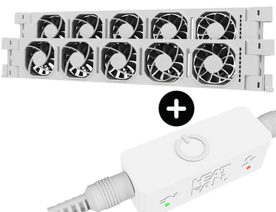 Heatfan 5 - radiatorventilator duo - wit + touch sensor