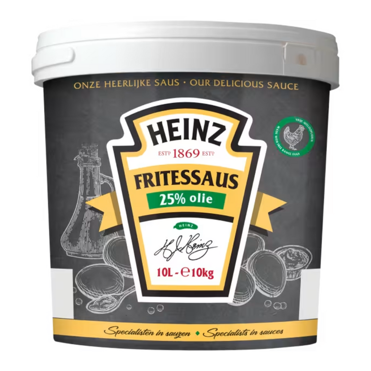 Heinz fritessaus 25% olie (10 liter)