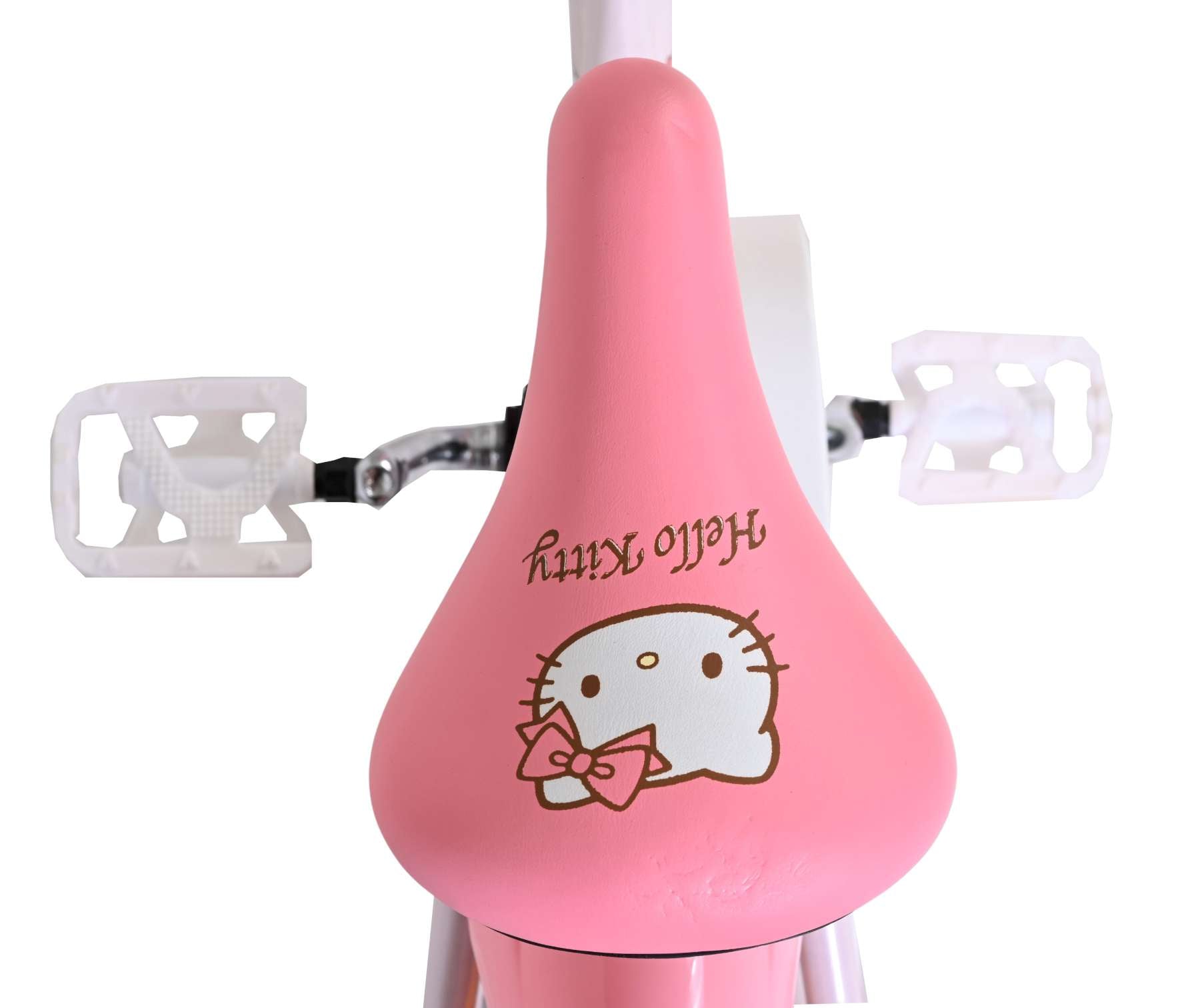 Volare hello kitty kinderfiets - meisjes - 12 inch - roze - twee handremmen