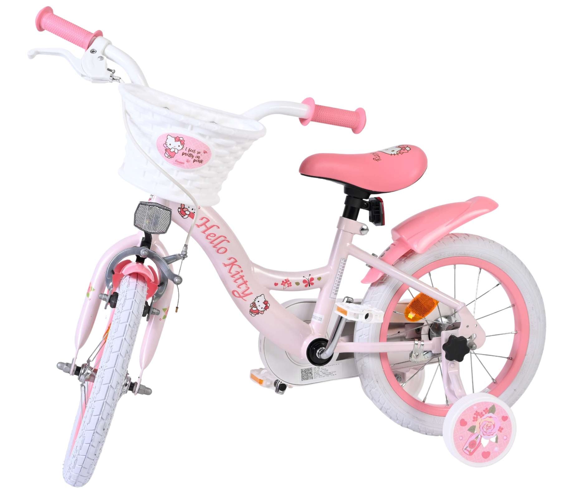 Volare hello kitty kinderfiets - meisjes - 14 inch - roze
