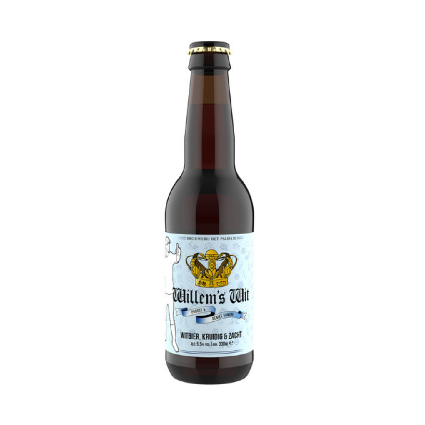 Het paleisje willem's wit fles (12x33 cl)