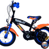 Hot wheels kinderfiets - jongens - 12 inch - zwart oranje blauw - twee handremmen
