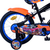 Hot wheels kinderfiets - jongens - 16 inch - zwart oranje blauw - twee handremmen