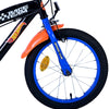 Hot wheels kinderfiets - jongens - 16 inch - zwart oranje blauw - twee handremmen