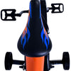 Hot wheels kinderfiets - jongens - 16 inch - zwart oranje blauw - twee handremmen