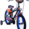 Hot wheels kinderfiets - jongens - 16 inch - zwart oranje blauw - twee handremmen