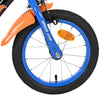 Heiße räder hot wheels kinderfiets - jongens - 14 inch - zwart oranje blauw