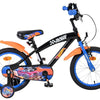 Heiße räder hot wheels kinderfiets - jongens - 16 inch - zwart oranje blauw