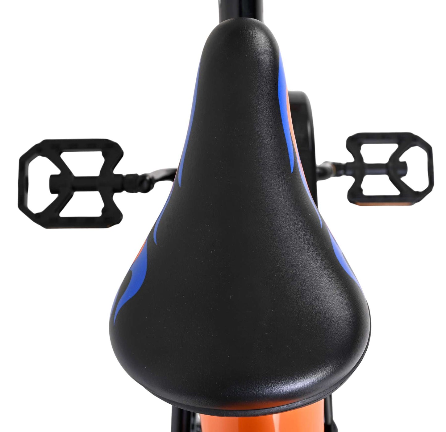 Heiße räder hot wheels kinderfiets - jongens - 16 inch - zwart oranje blauw