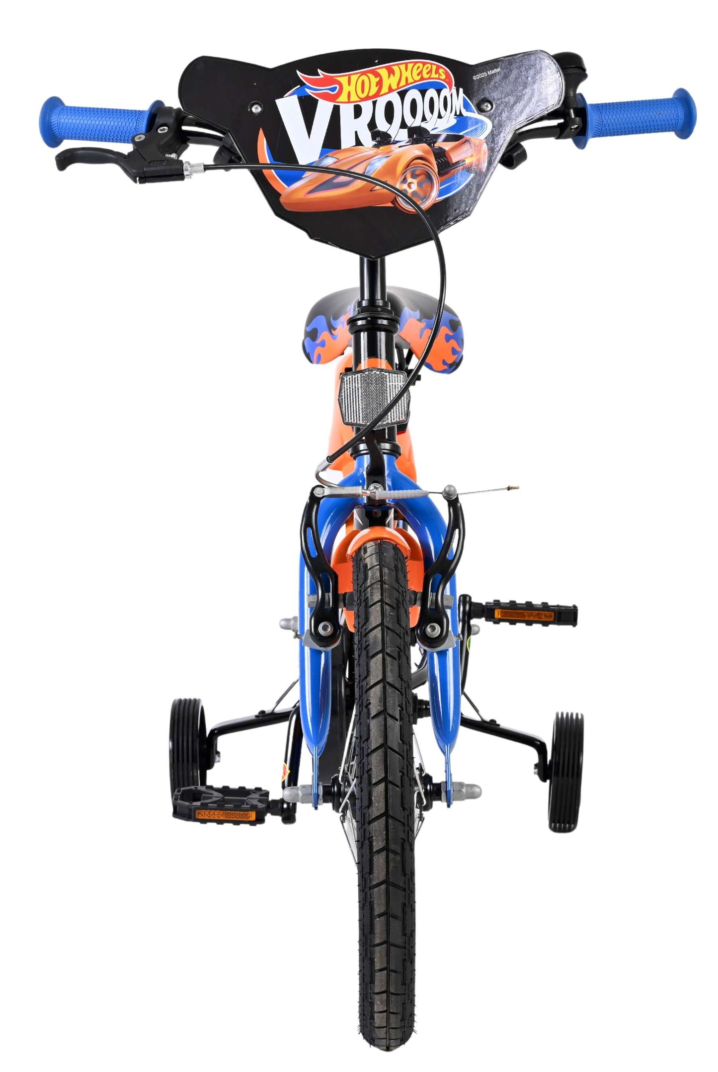 Heiße räder hot wheels kinderfiets - jongens - 16 inch - zwart oranje blauw