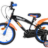 Heiße räder hot wheels kinderfiets - jongens - 16 inch - zwart oranje blauw - twee handremmen